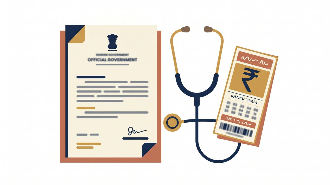 Karunya scheme medical aid eligibility checklist showing income certificate and application form for Kerala health scheme